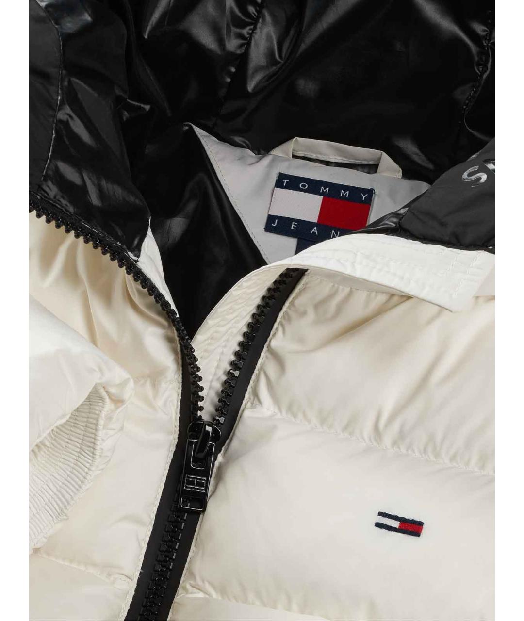 TOMMY HILFIGER Белая полиэстеровая куртка, фото 4