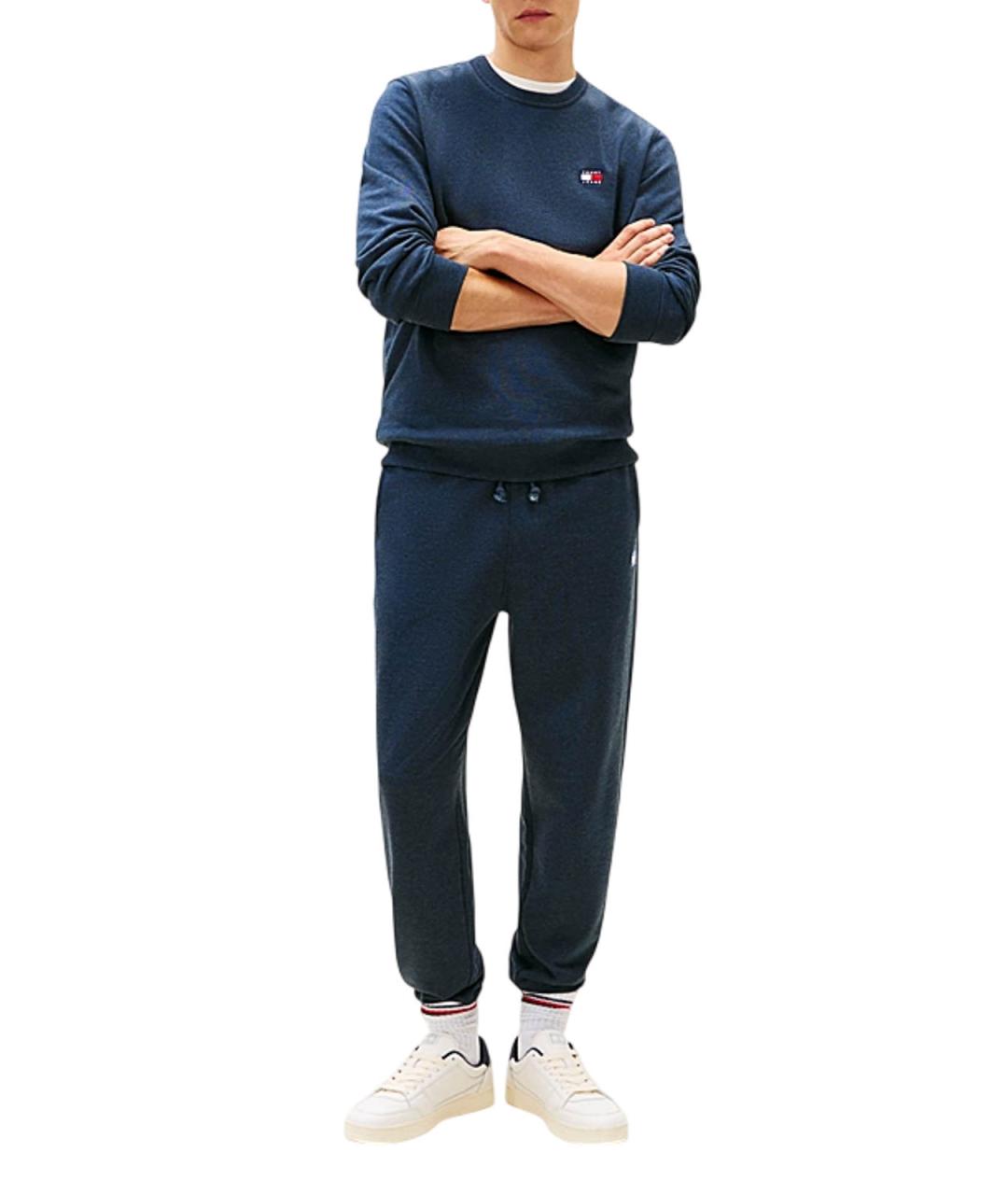 TOMMY HILFIGER Синие хлопковые повседневные брюки, фото 2