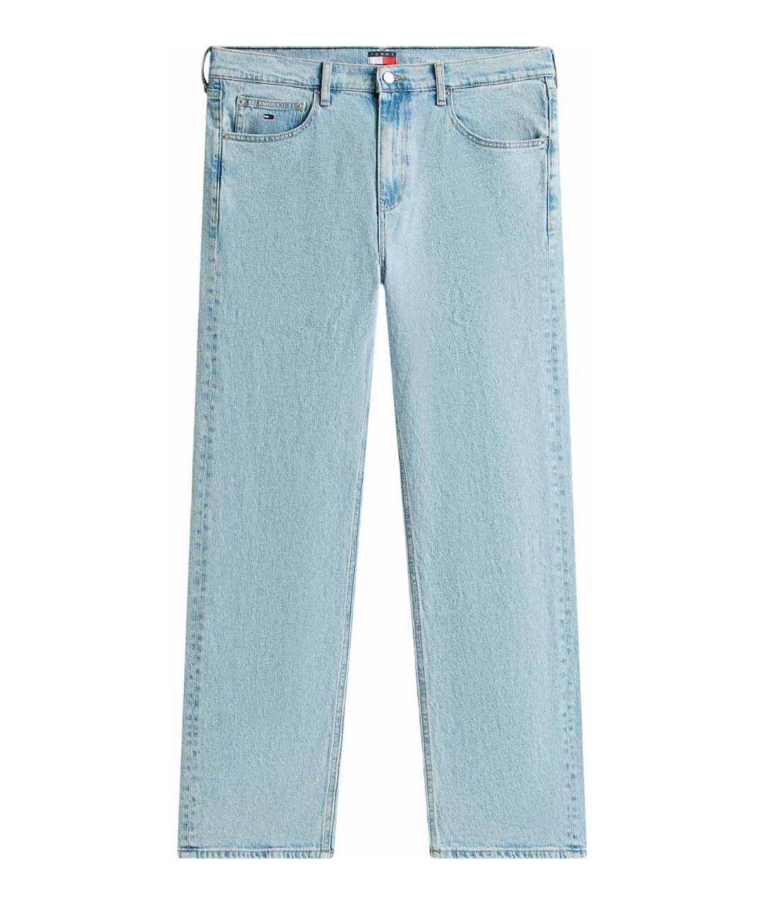 TOMMY HILFIGER Голубые хлопковые прямые джинсы, фото 1