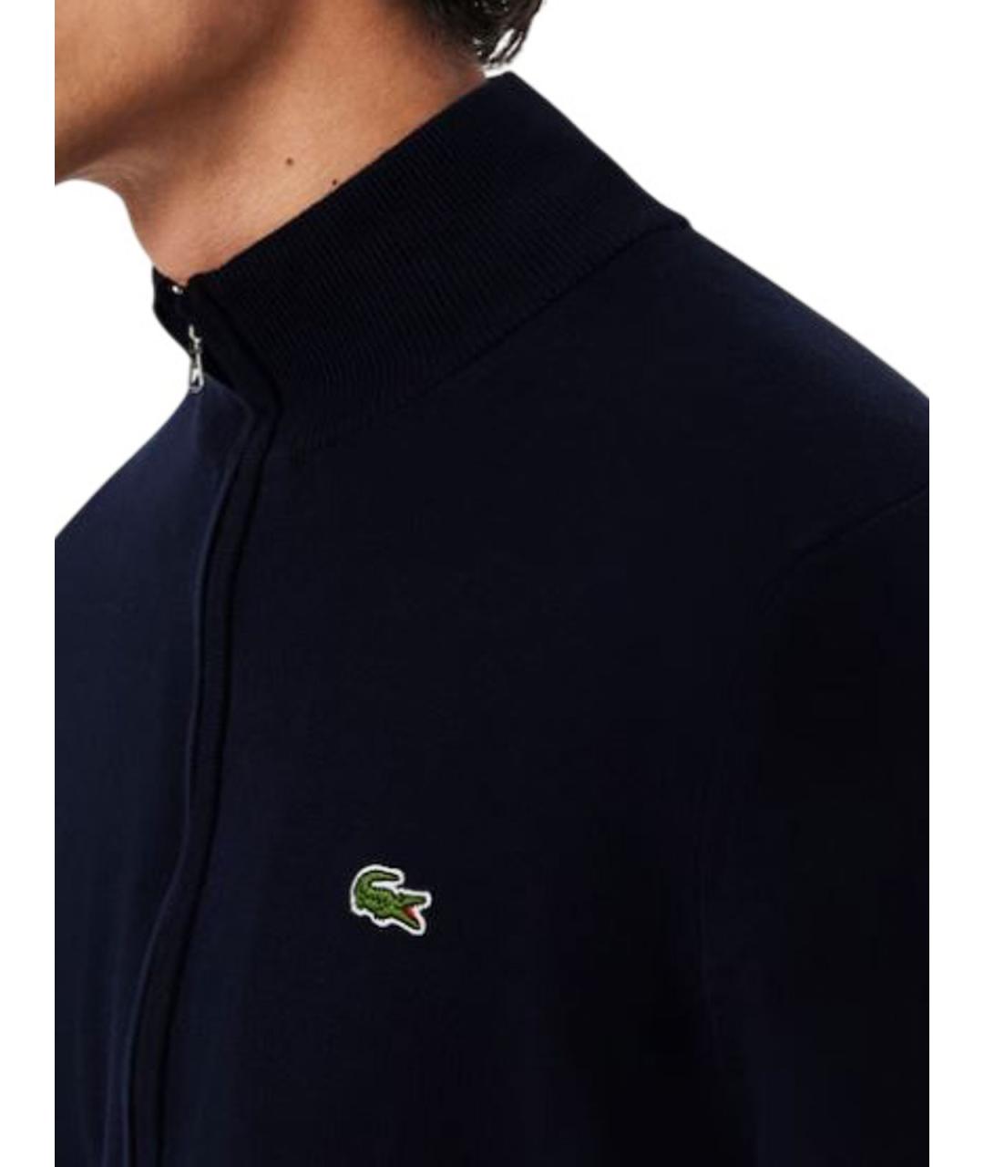 LACOSTE Синий хлопковый кардиган, фото 6