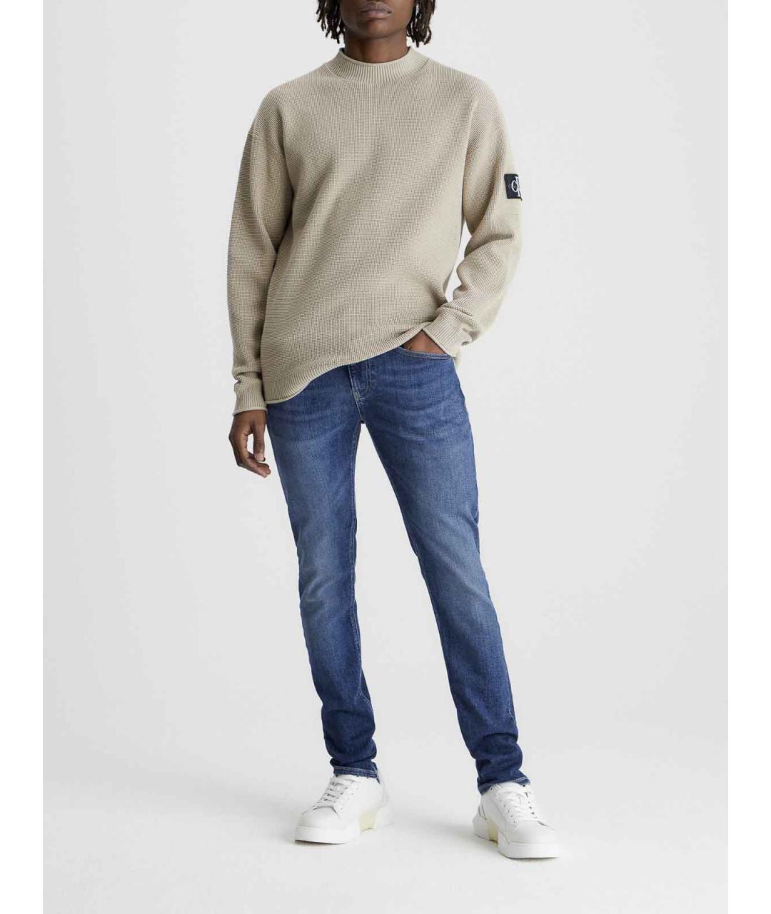 CALVIN KLEIN Синие джинсы скинни, фото 3