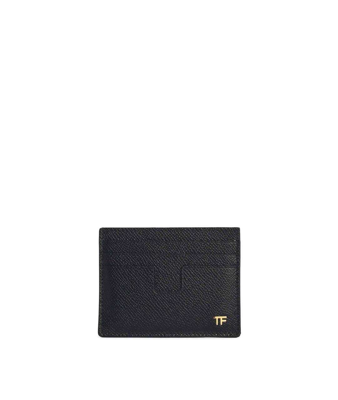 TOM FORD Черный кожаный кошелек, фото 1