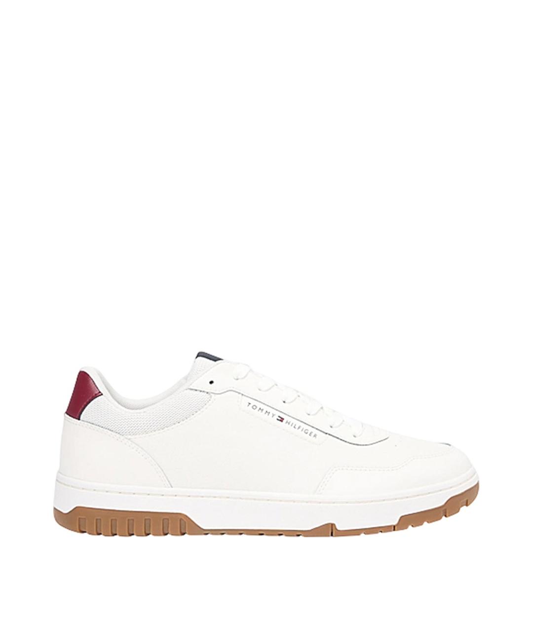 TOMMY HILFIGER Белые кожаные низкие кроссовки / кеды, фото 1