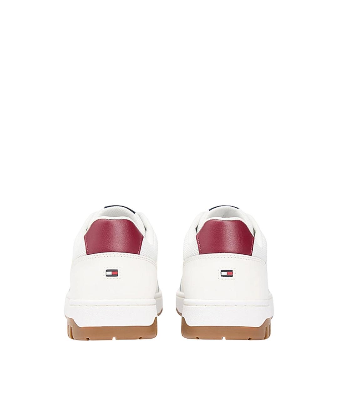 TOMMY HILFIGER Белые кожаные низкие кроссовки / кеды, фото 4