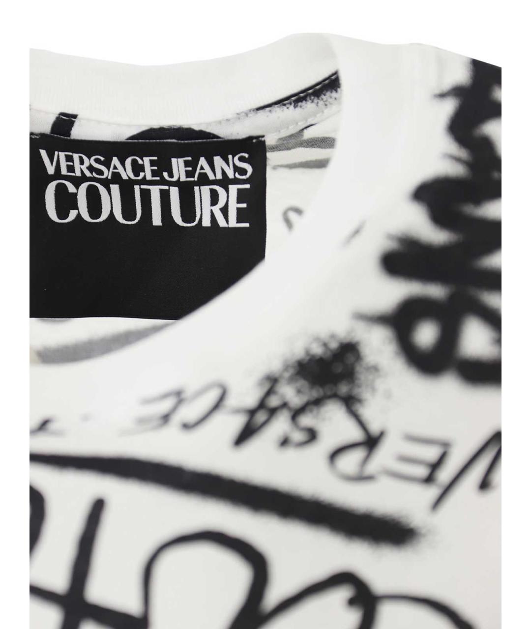 VERSACE JEANS COUTURE Мульти хлопковая футболка, фото 4