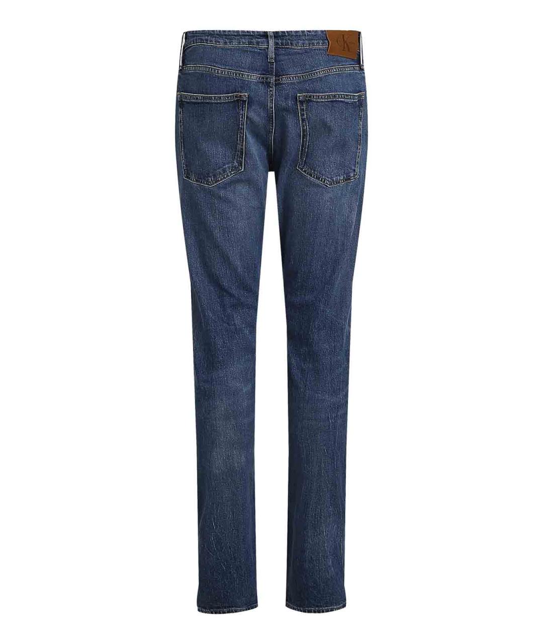 CALVIN KLEIN Синие хлопковые джинсы скинни, фото 2