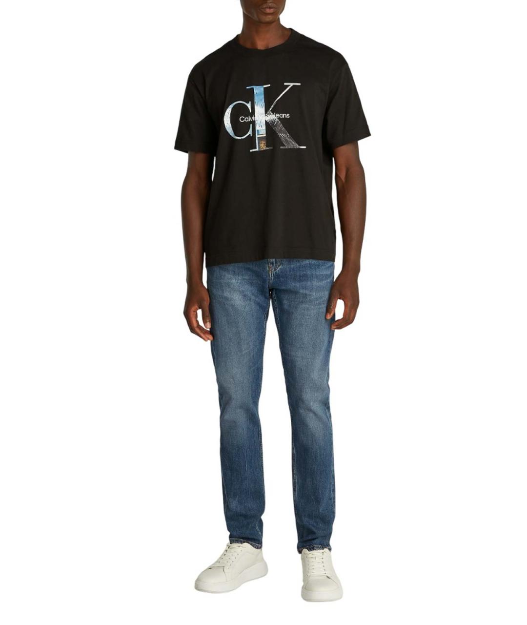 CALVIN KLEIN Синие хлопковые джинсы скинни, фото 4