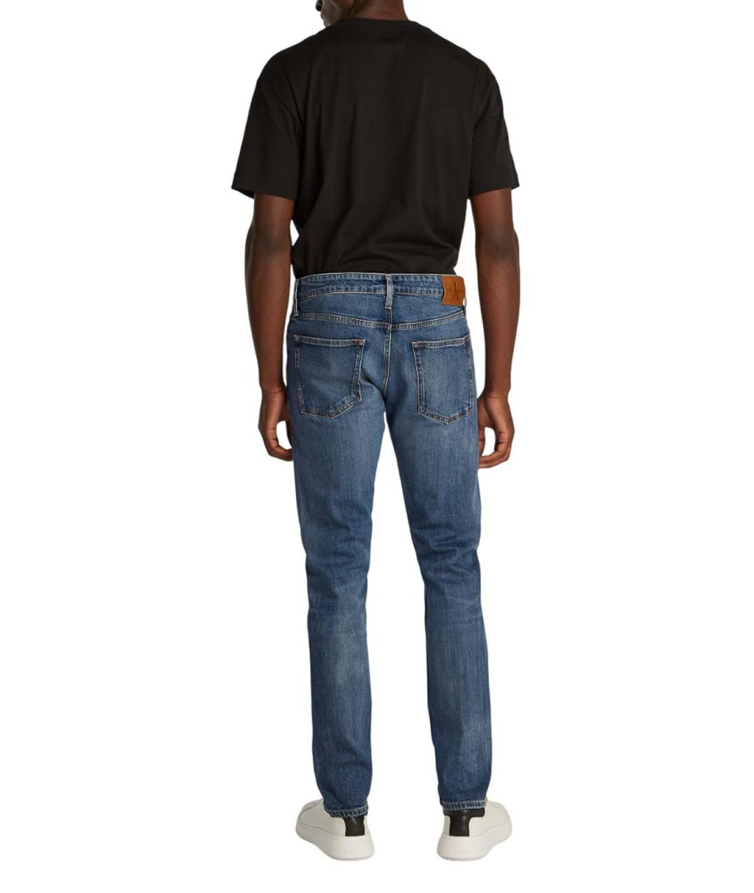 CALVIN KLEIN Синие хлопковые джинсы скинни, фото 5