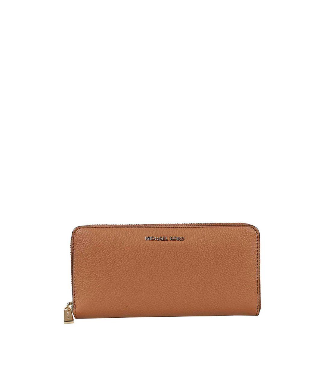 MICHAEL KORS Коричневый кожаный кошелек, фото 4