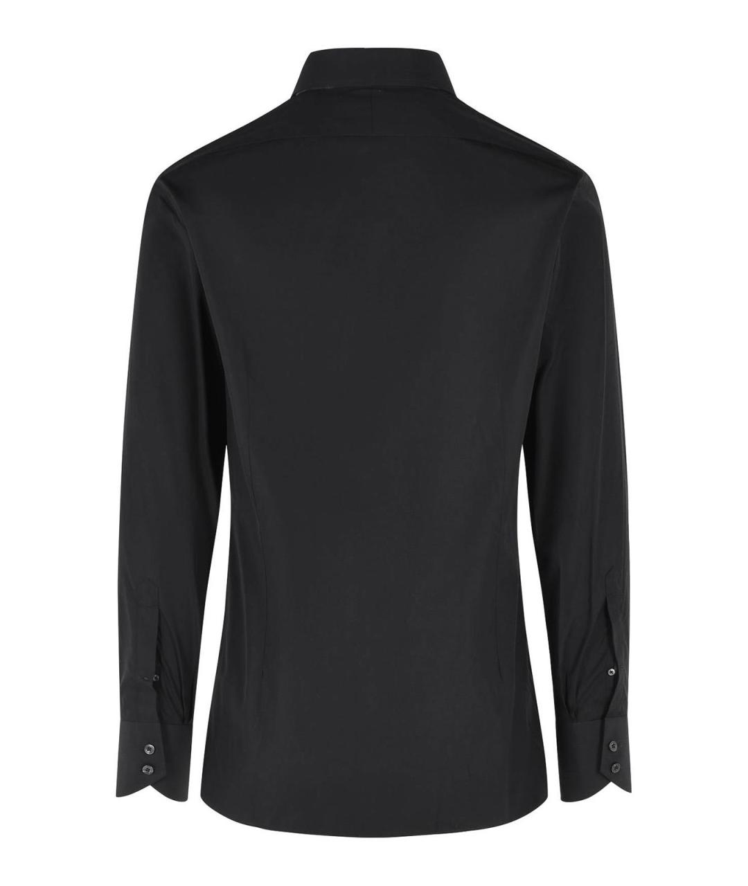 TOM FORD Черная хлопковая классическая рубашка, фото 2