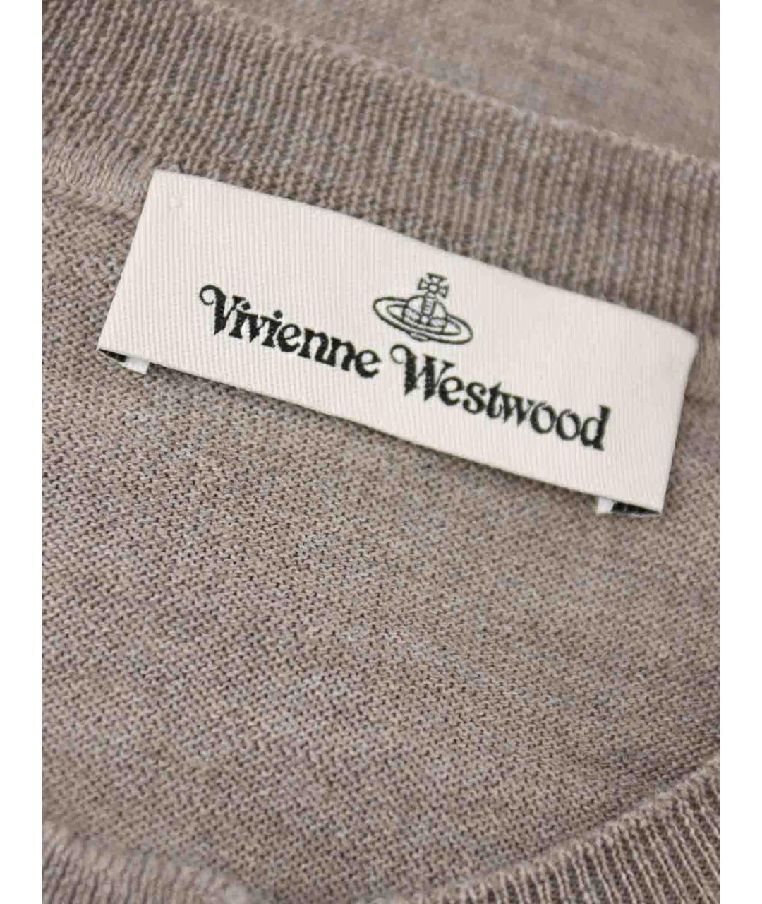 VIVIENNE WESTWOOD Серый хлопковый кардиган, фото 5