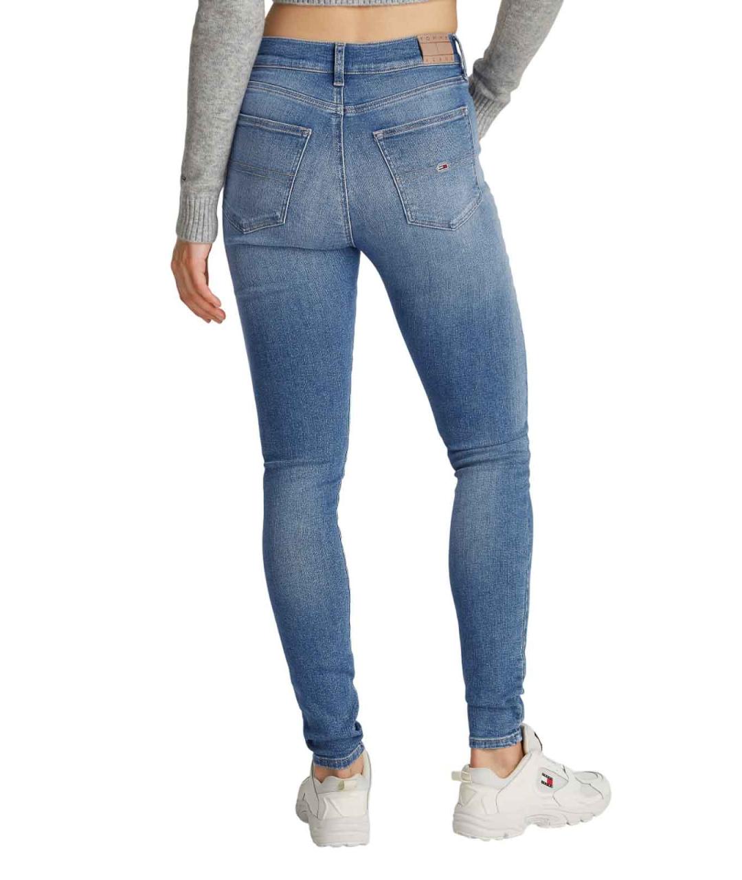 TOMMY HILFIGER Голубые хлопковые джинсы слим, фото 6