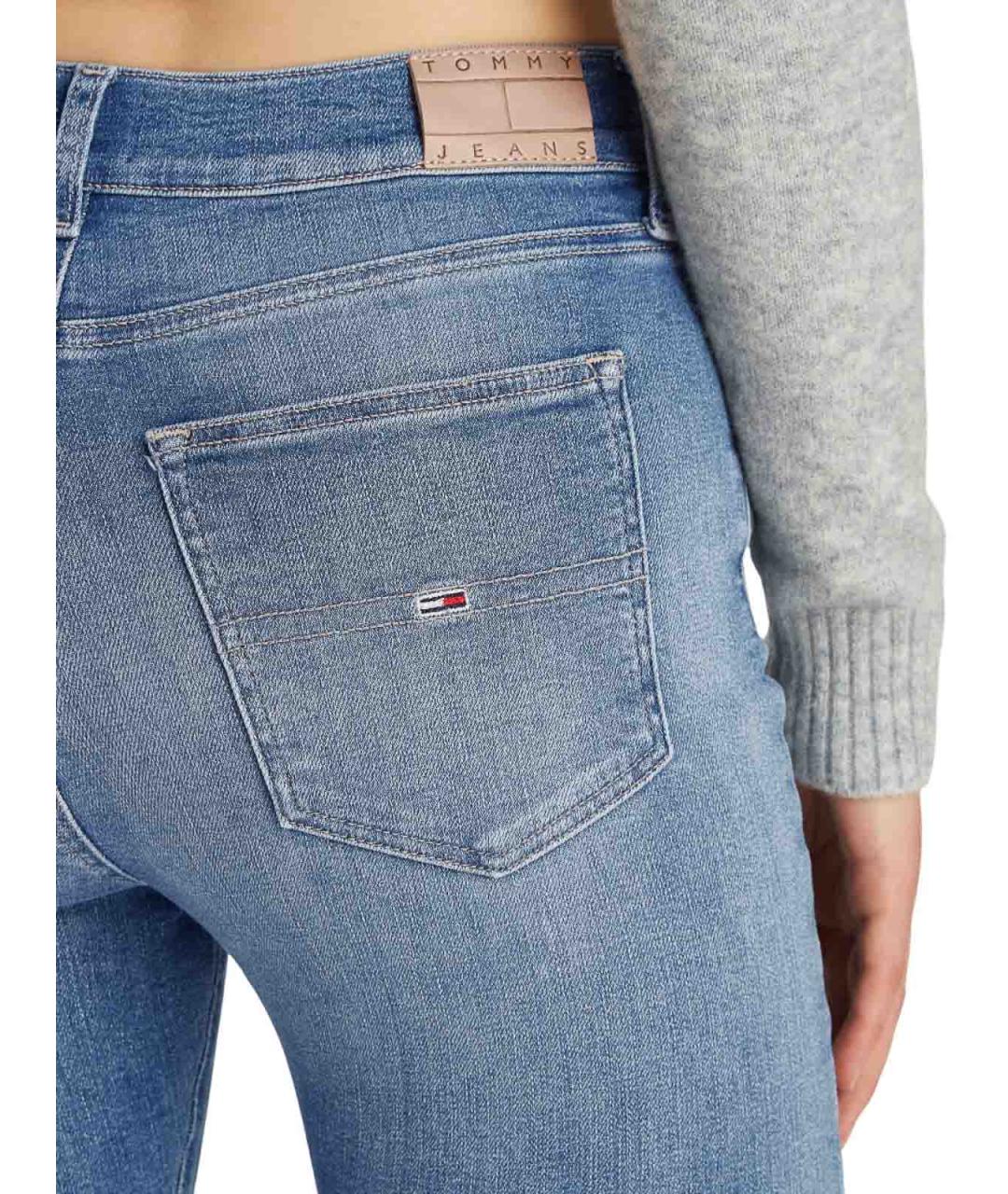 TOMMY HILFIGER Голубые хлопковые джинсы слим, фото 7