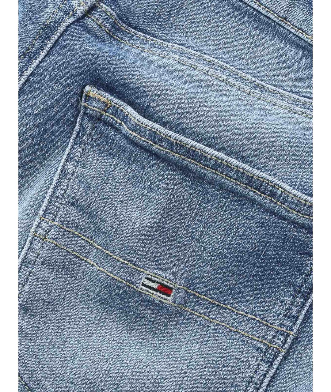 TOMMY HILFIGER Голубые хлопковые джинсы слим, фото 3