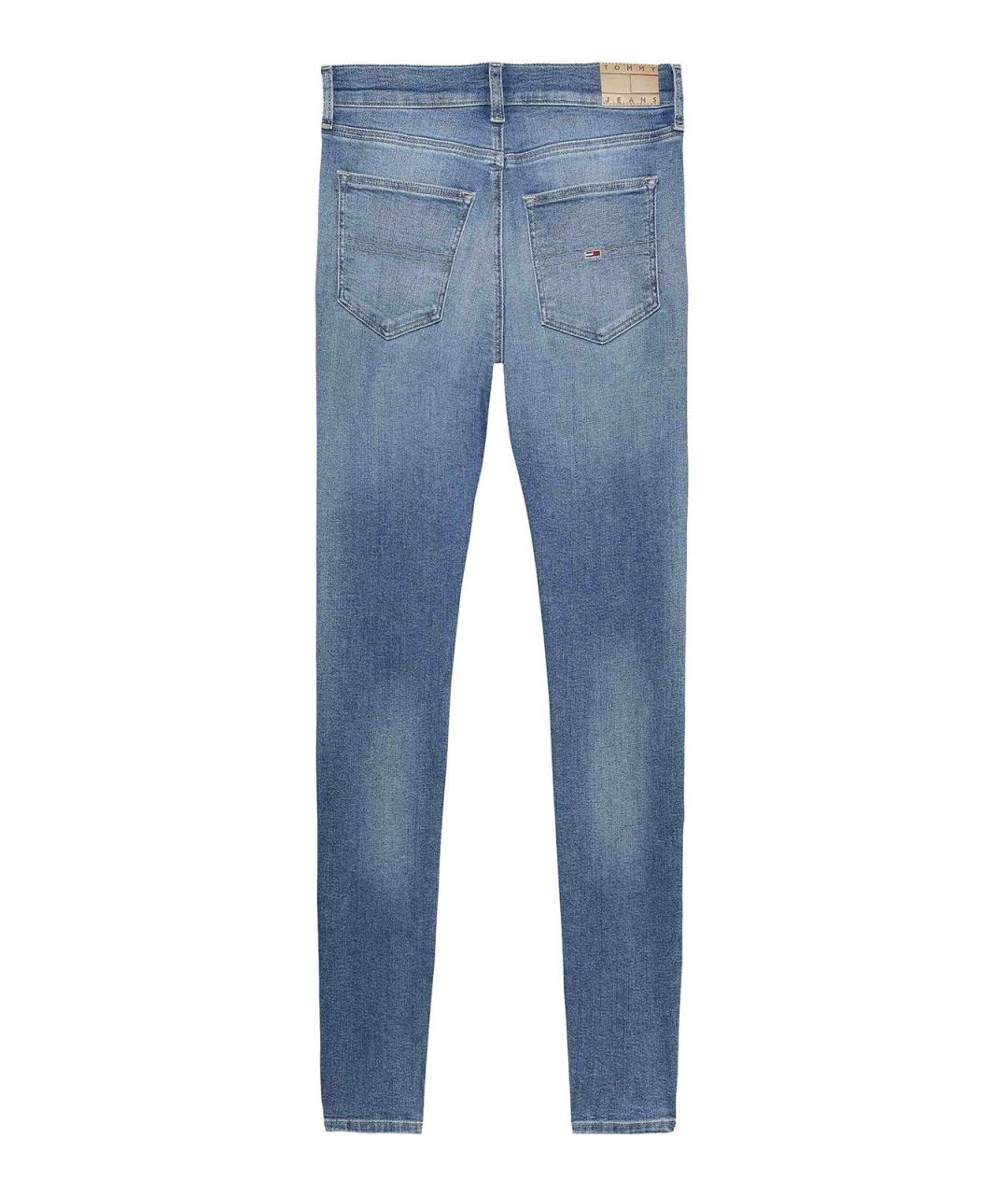 TOMMY HILFIGER Голубые хлопковые джинсы слим, фото 2