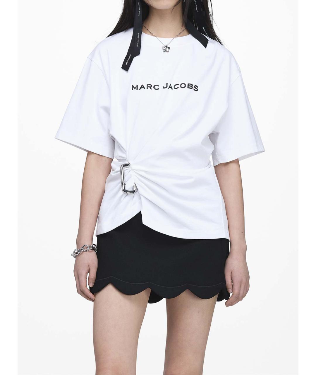 MARC JACOBS Белая хлопковая футболка, фото 6