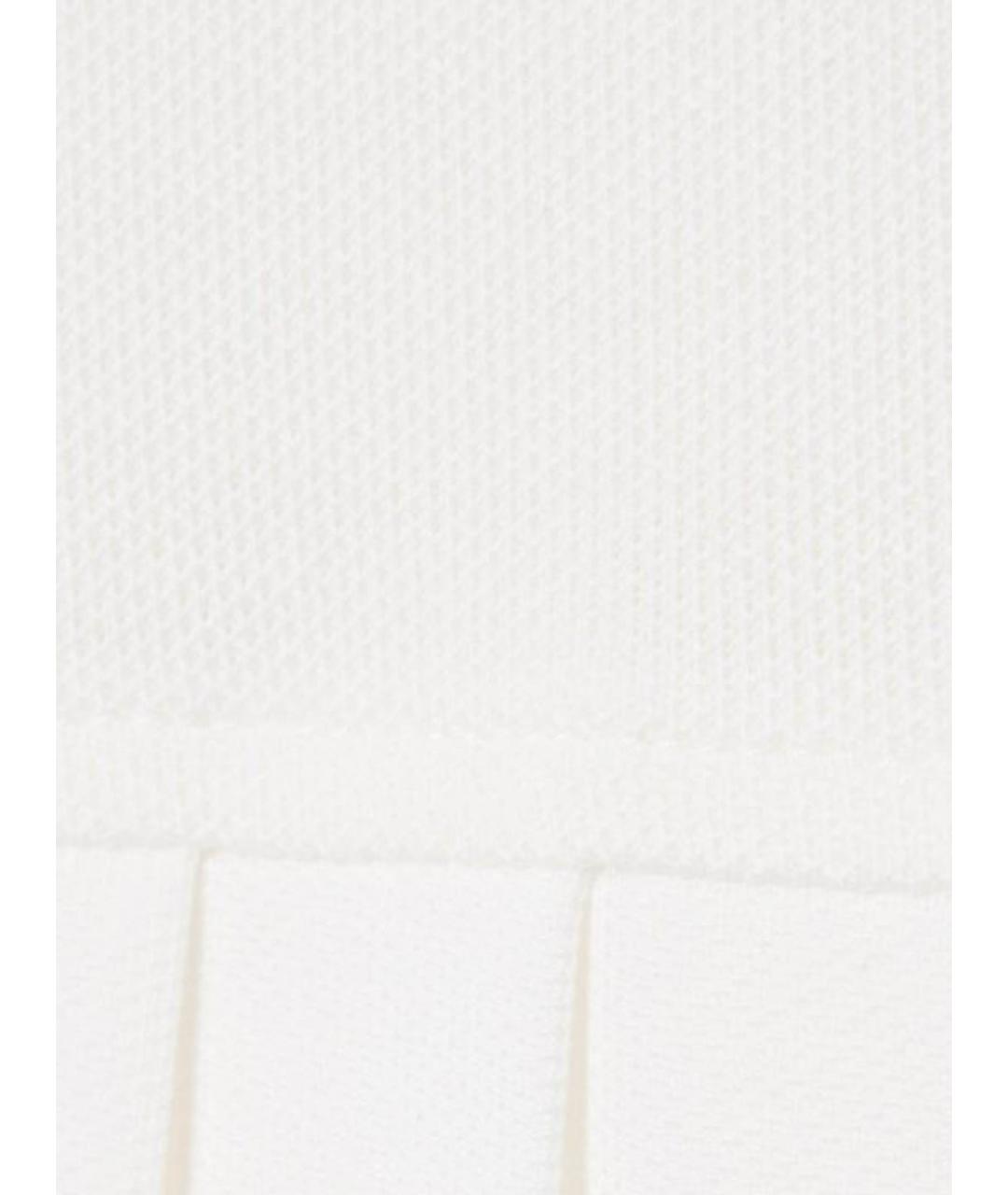 LACOSTE Белое хлопковое повседневное платье, фото 3