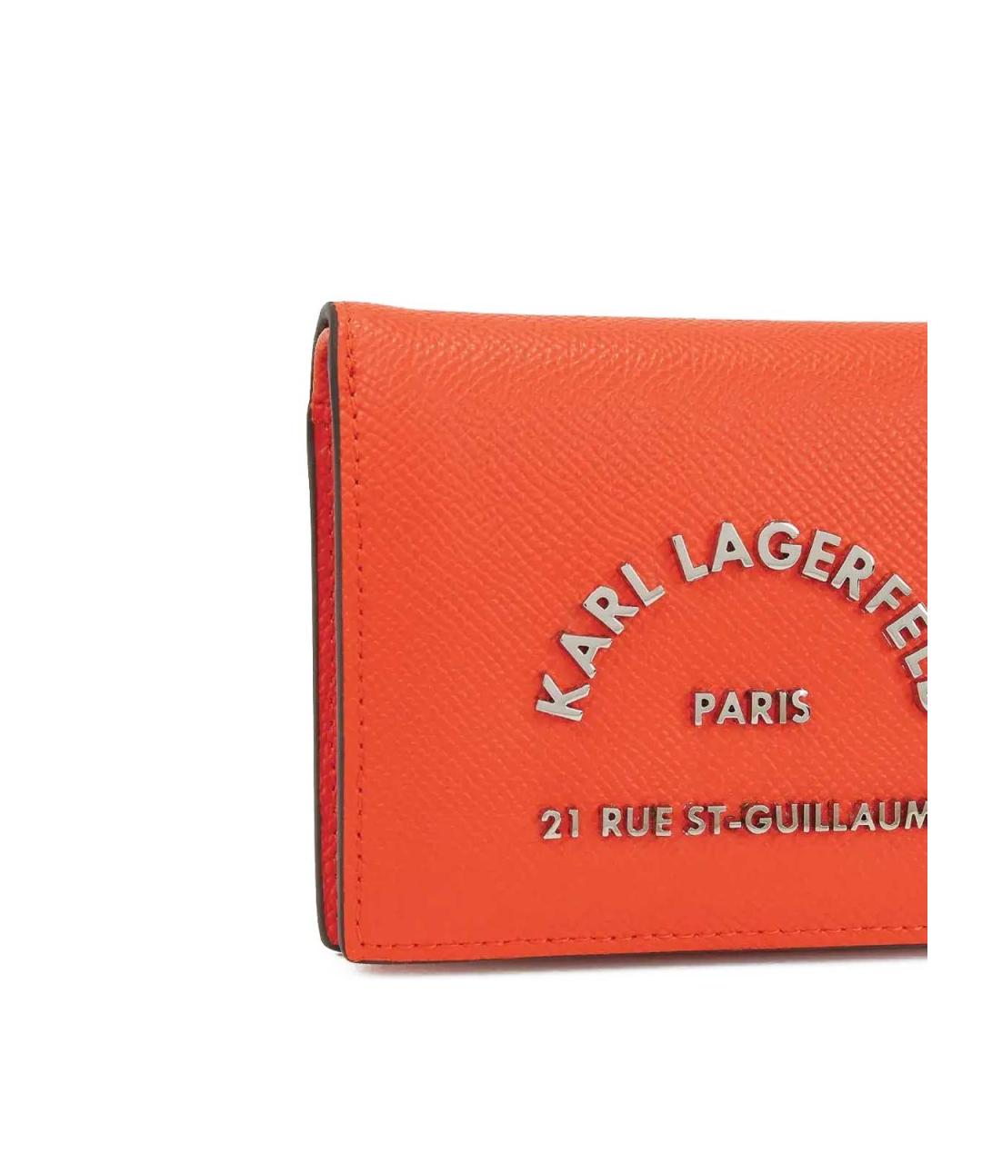 KARL LAGERFELD Красный полиуретановый кошелек, фото 4