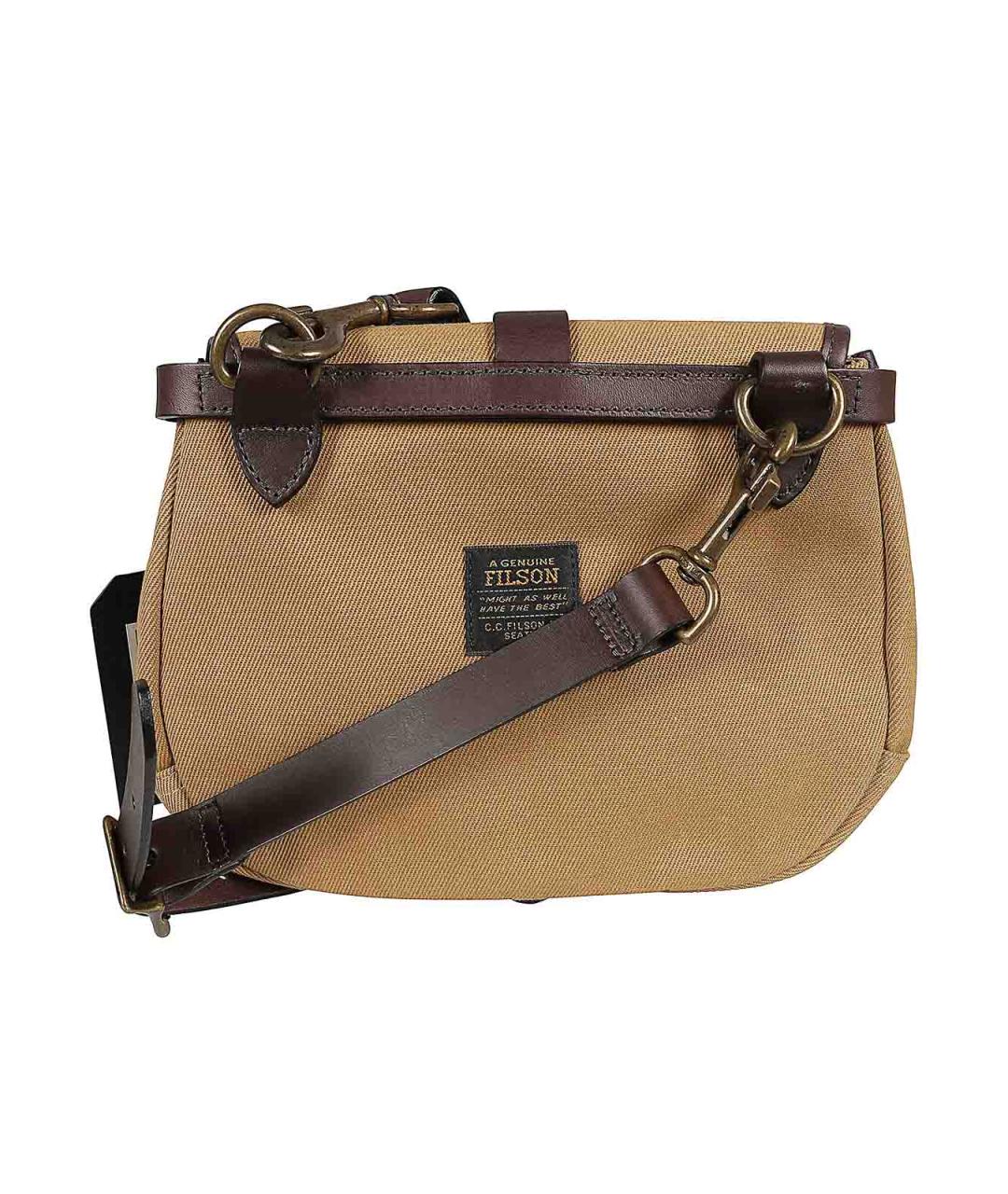 FILSON Бежевая хлопковая сумка через плечо, фото 3