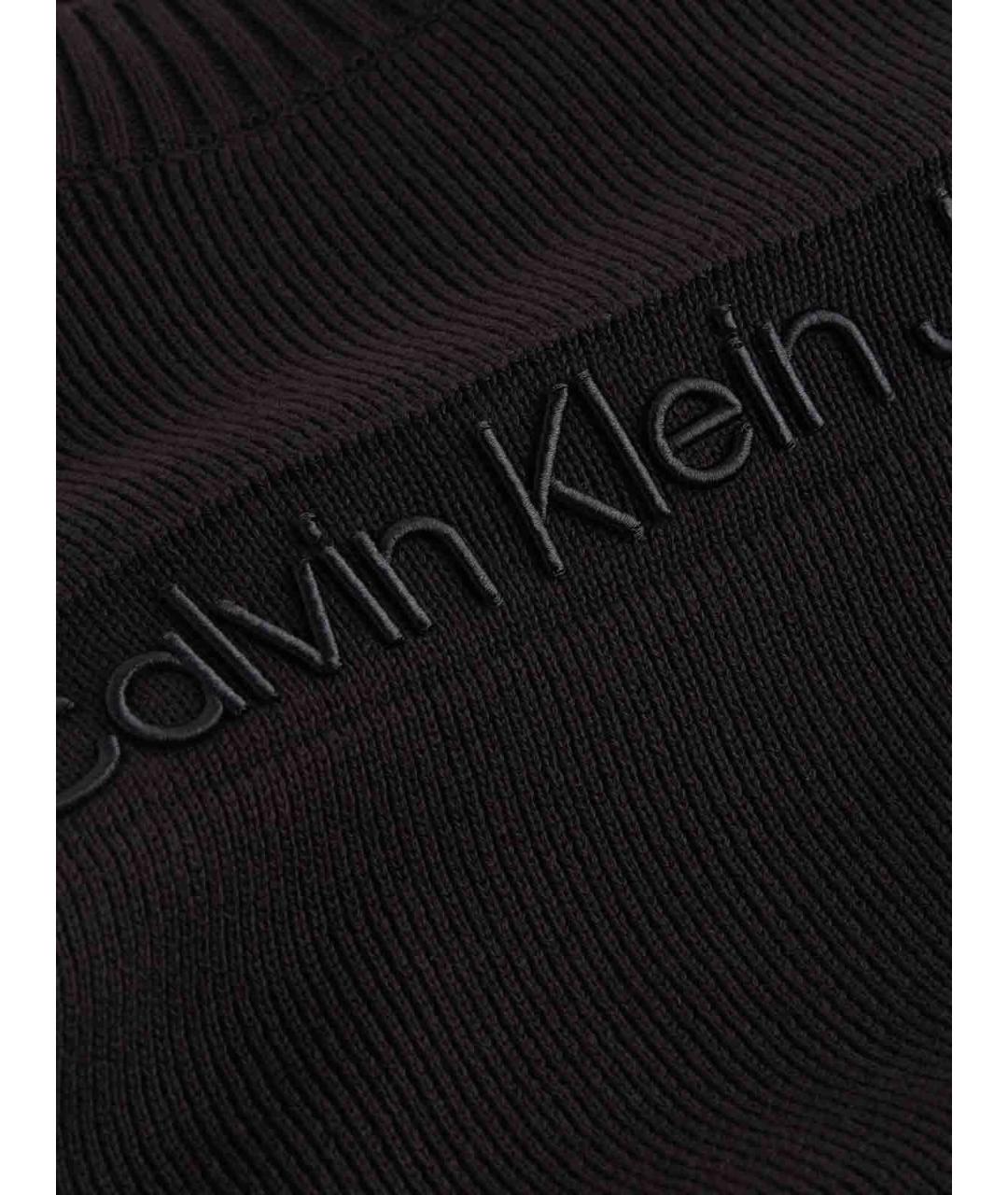 CALVIN KLEIN Черный хлопковый джемпер / свитер, фото 3