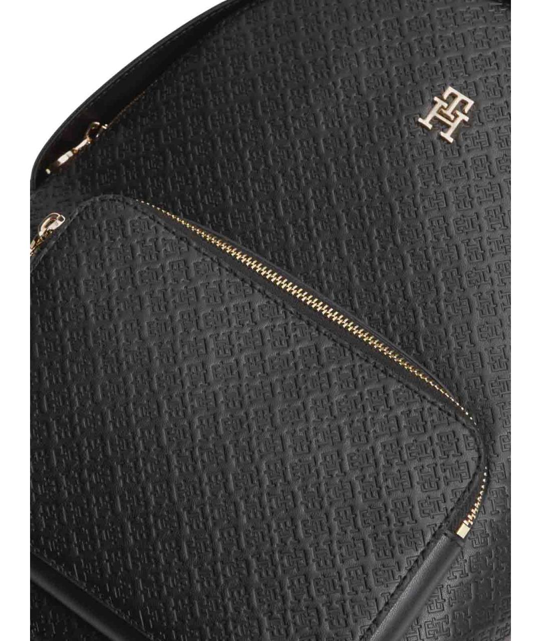 TOMMY HILFIGER Черный рюкзак из искусственной кожи, фото 3