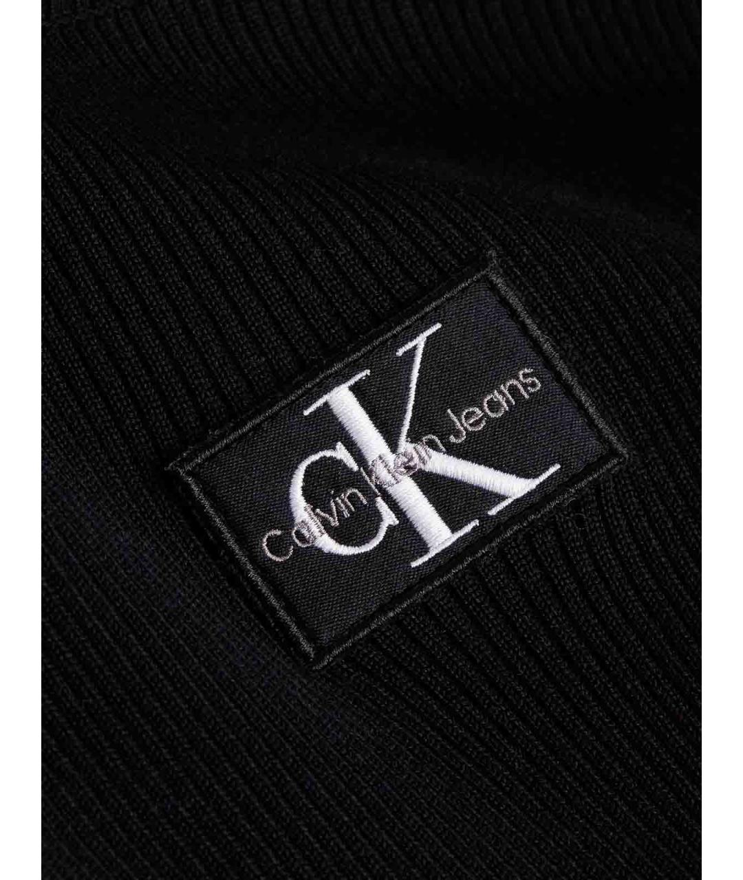 CALVIN KLEIN Черное полиамидовое повседневное платье, фото 2