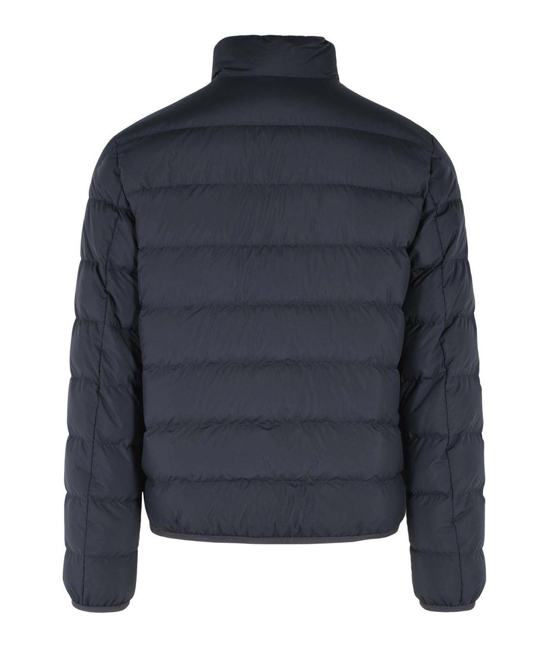 MONCLER Синий полиамидовый пуховик, фото 2