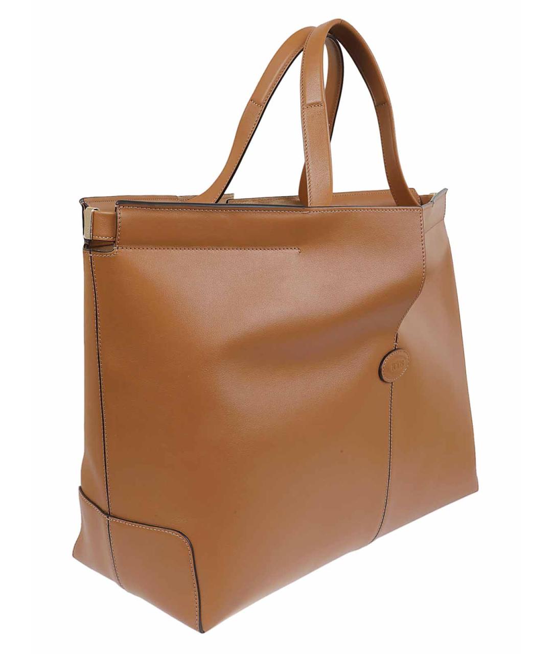 TOD'S Коричневая кожаная сумка тоут, фото 3