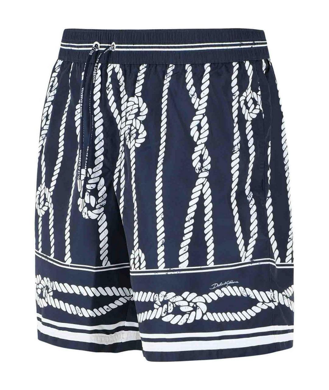 DOLCE&GABBANA Мульти полиэстеровые шорты, фото 3