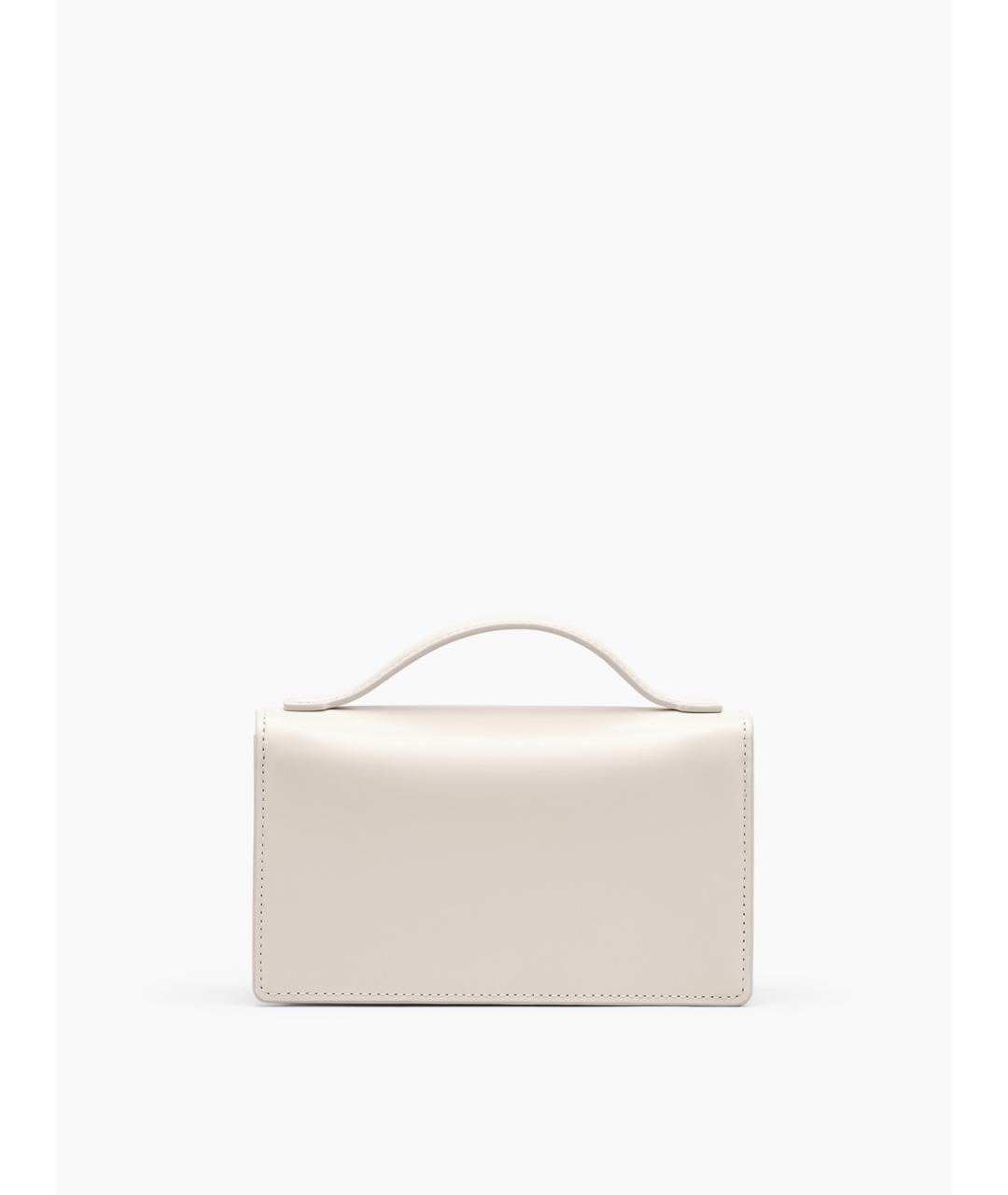 MARC JACOBS Белая кожаная сумка с короткими ручками, фото 2