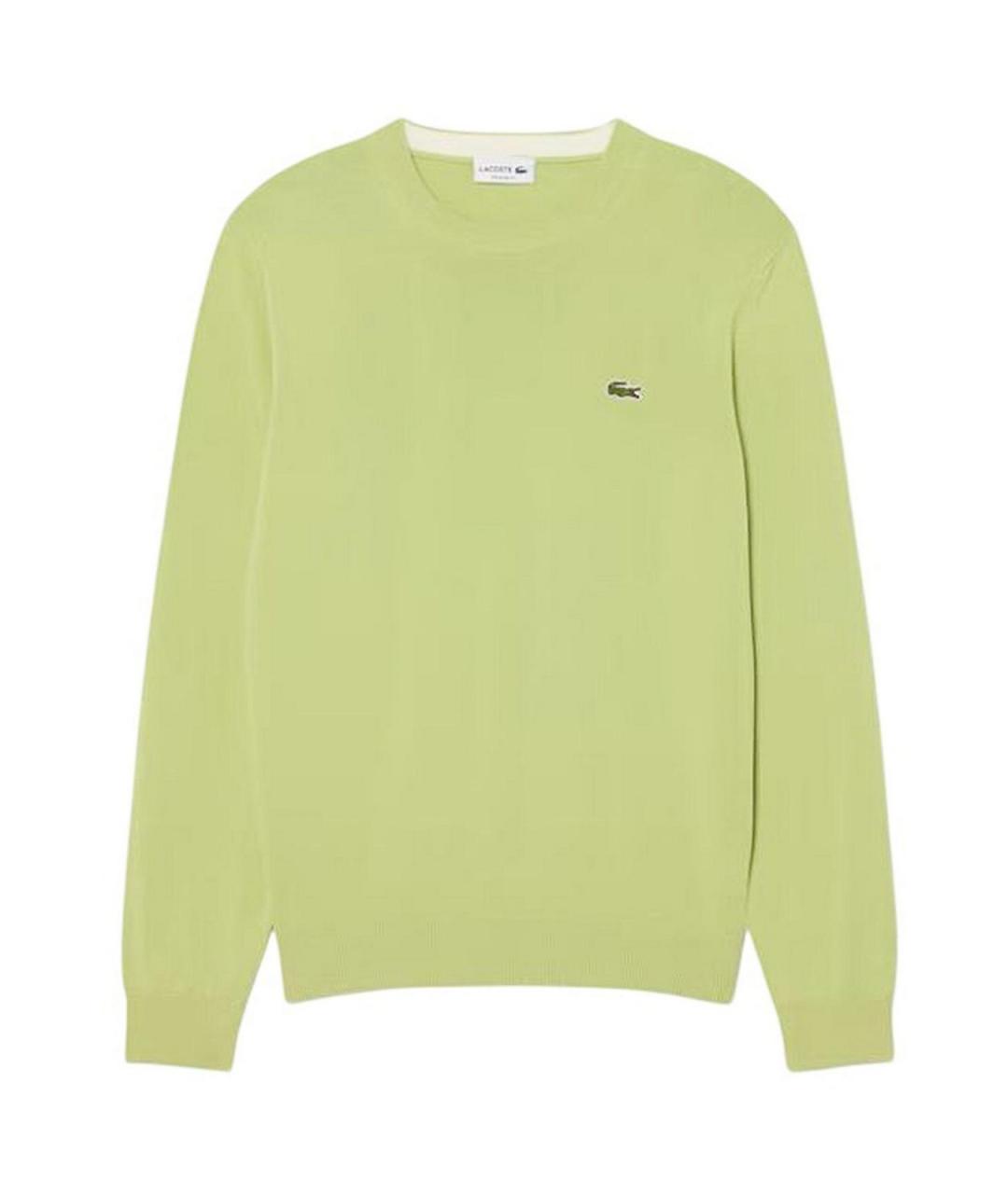 LACOSTE Зеленый хлопковый джемпер / свитер, фото 1