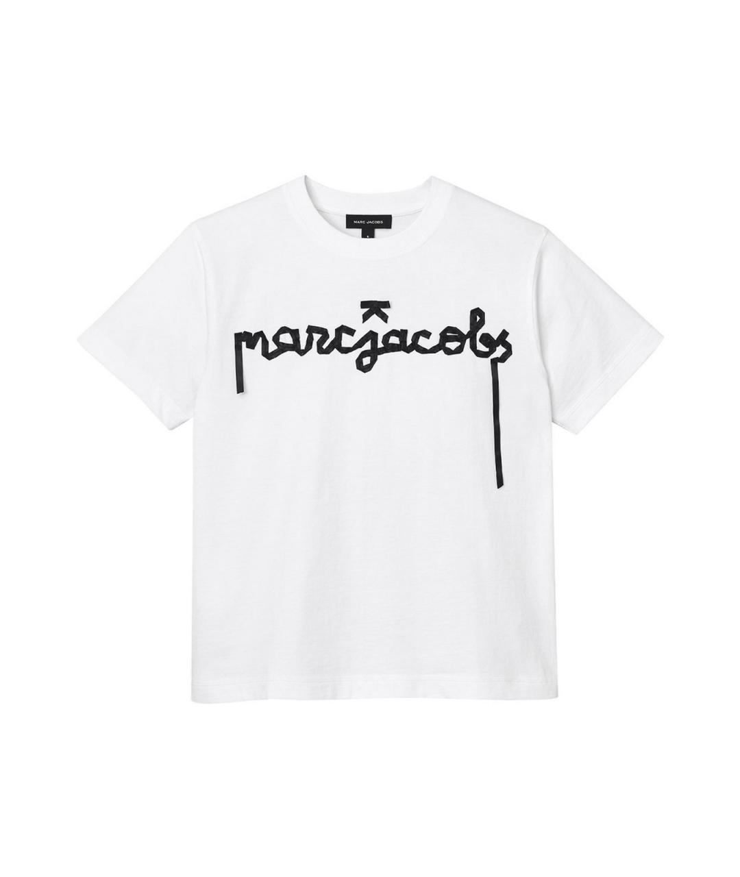 MARC JACOBS Белая хлопковая футболка, фото 1