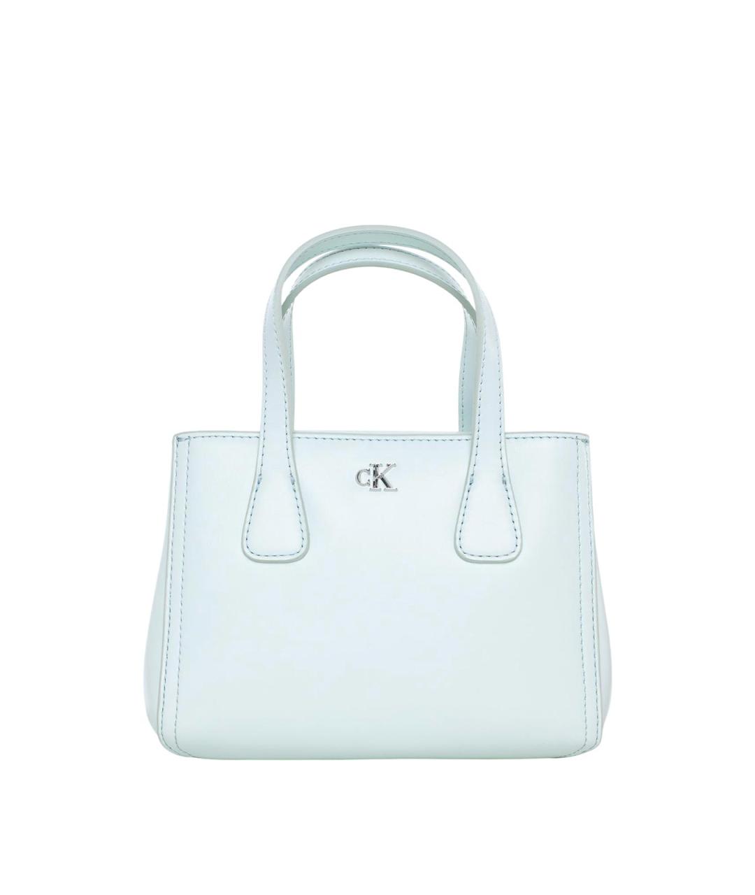 CALVIN KLEIN Голубая сумка с короткими ручками, фото 1