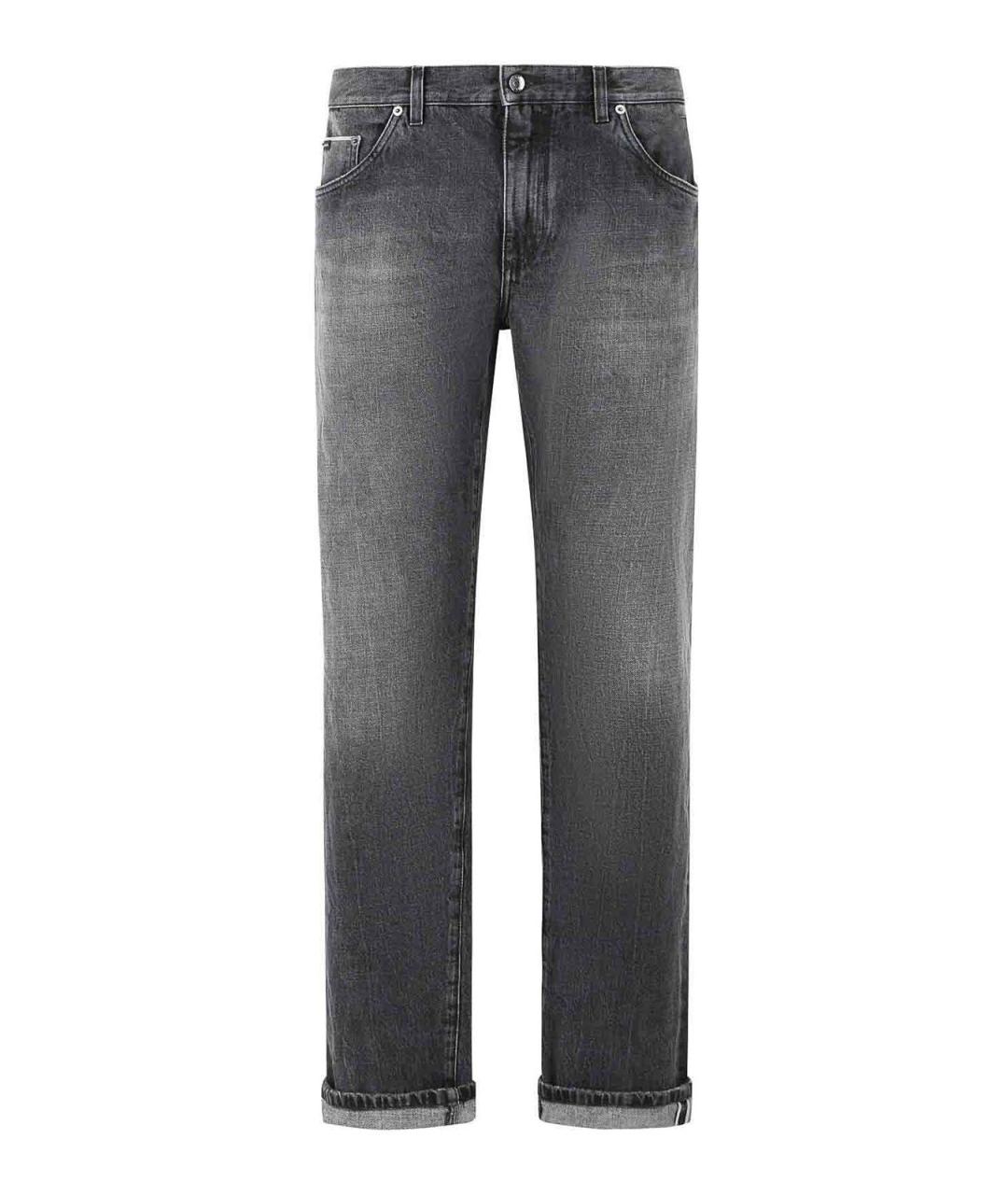 DOLCE&GABBANA Черные прямые джинсы, фото 1