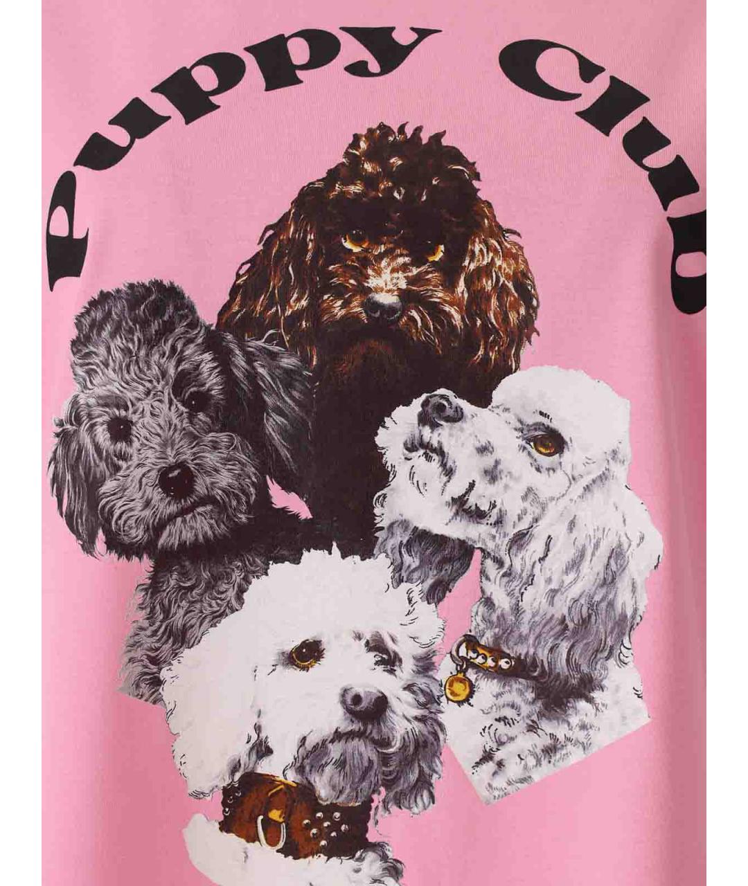 MSGM Розовая хлопковая футболка, фото 4