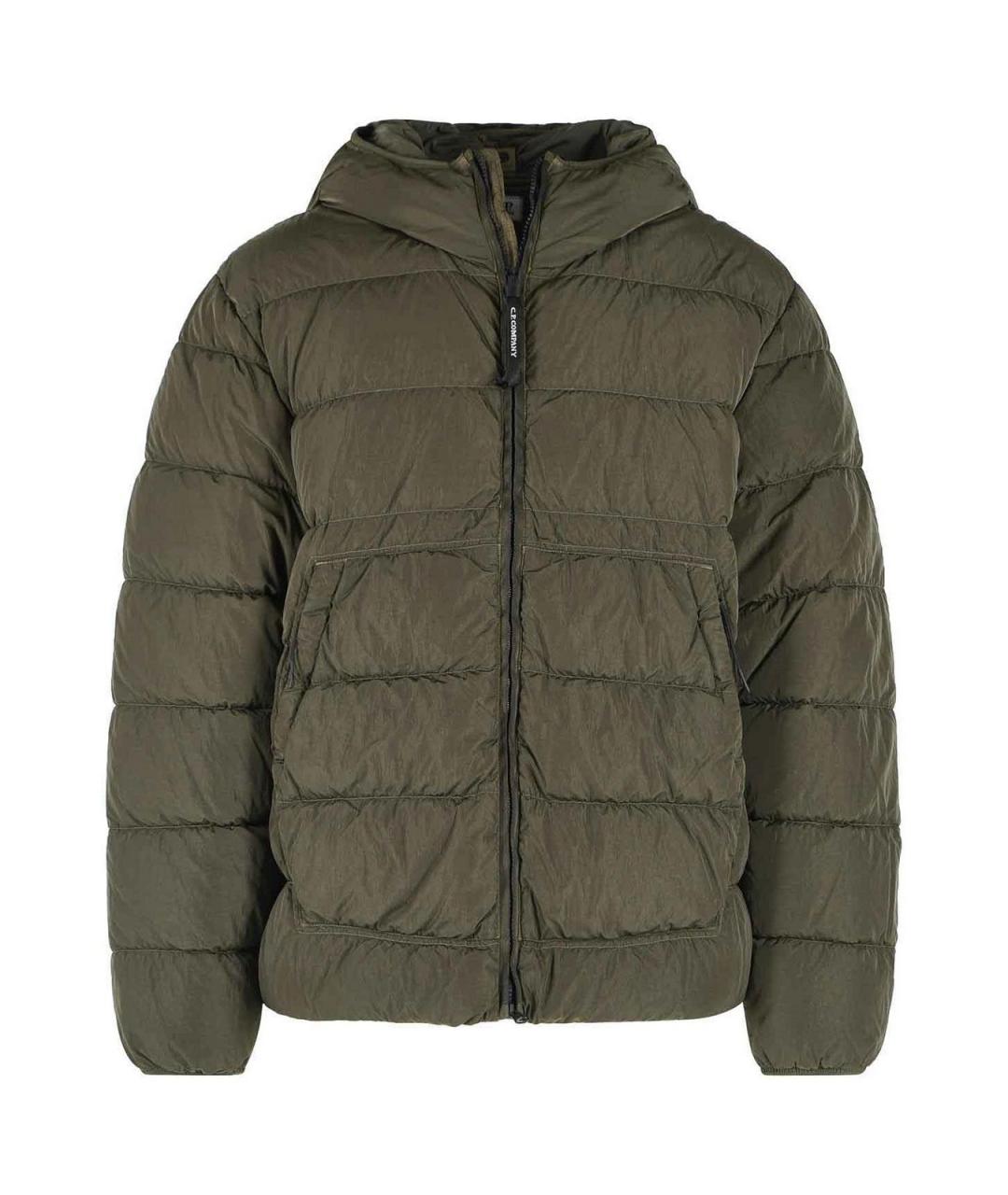 CP COMPANY Зеленый полиамидовый пуховик, фото 1