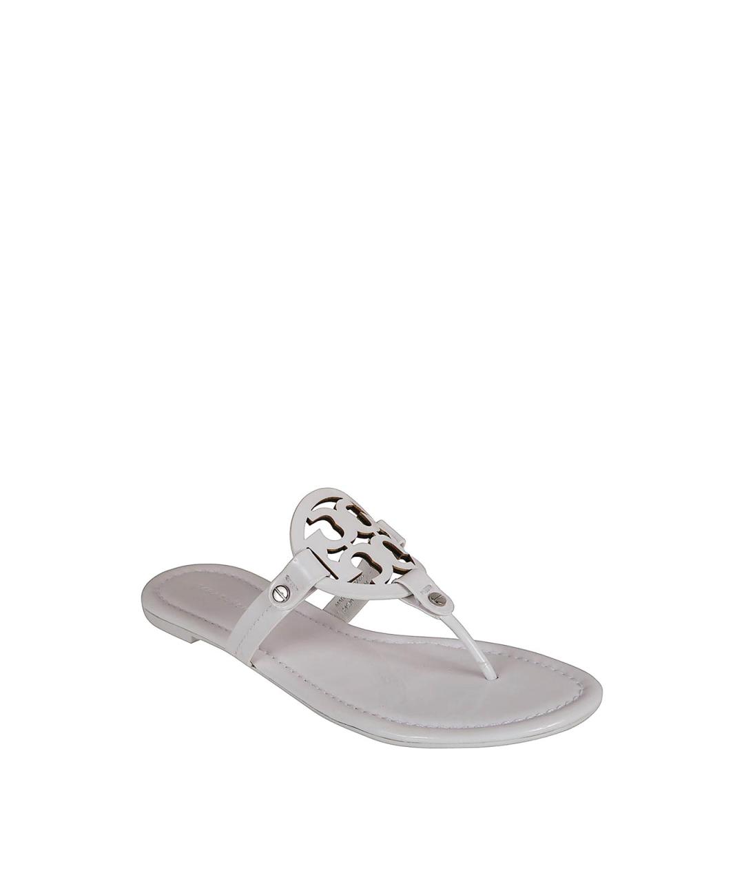 TORY BURCH Белые резиновые шлепанцы, фото 2