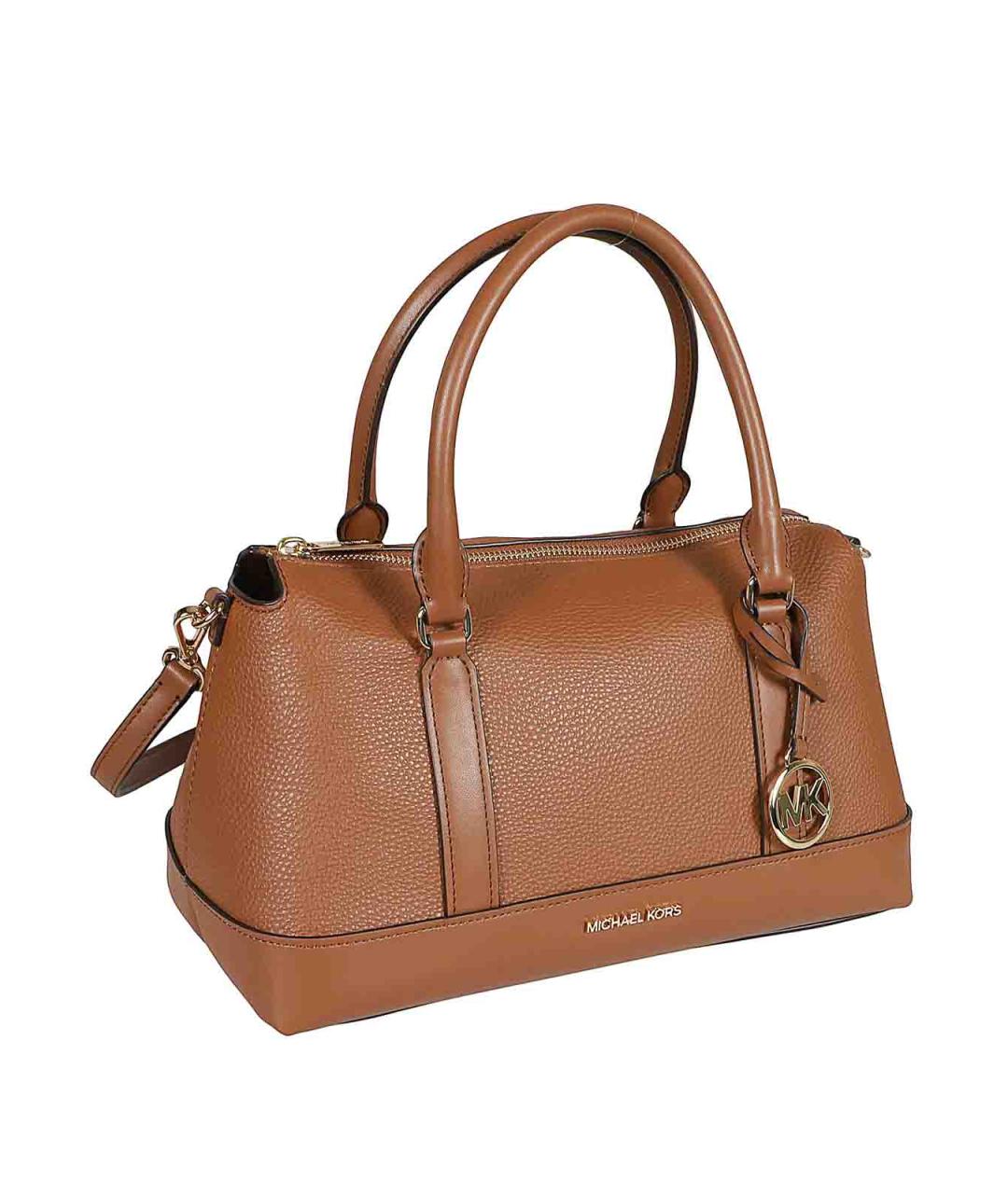 MICHAEL KORS Коричневая кожаная сумка тоут, фото 2