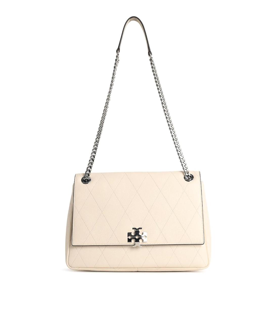 TORY BURCH Бежевая кожаная сумка через плечо, фото 1