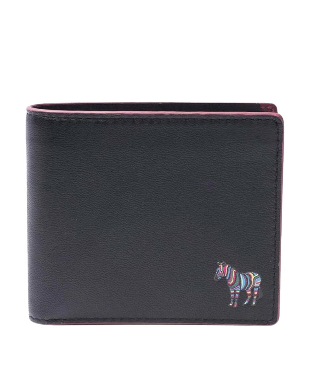 PAUL SMITH Черный кожаный кошелек, фото 1