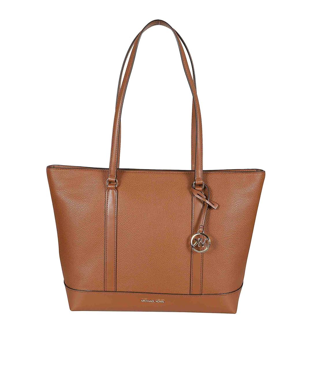 MICHAEL KORS Коричневая кожаная сумка тоут, фото 1
