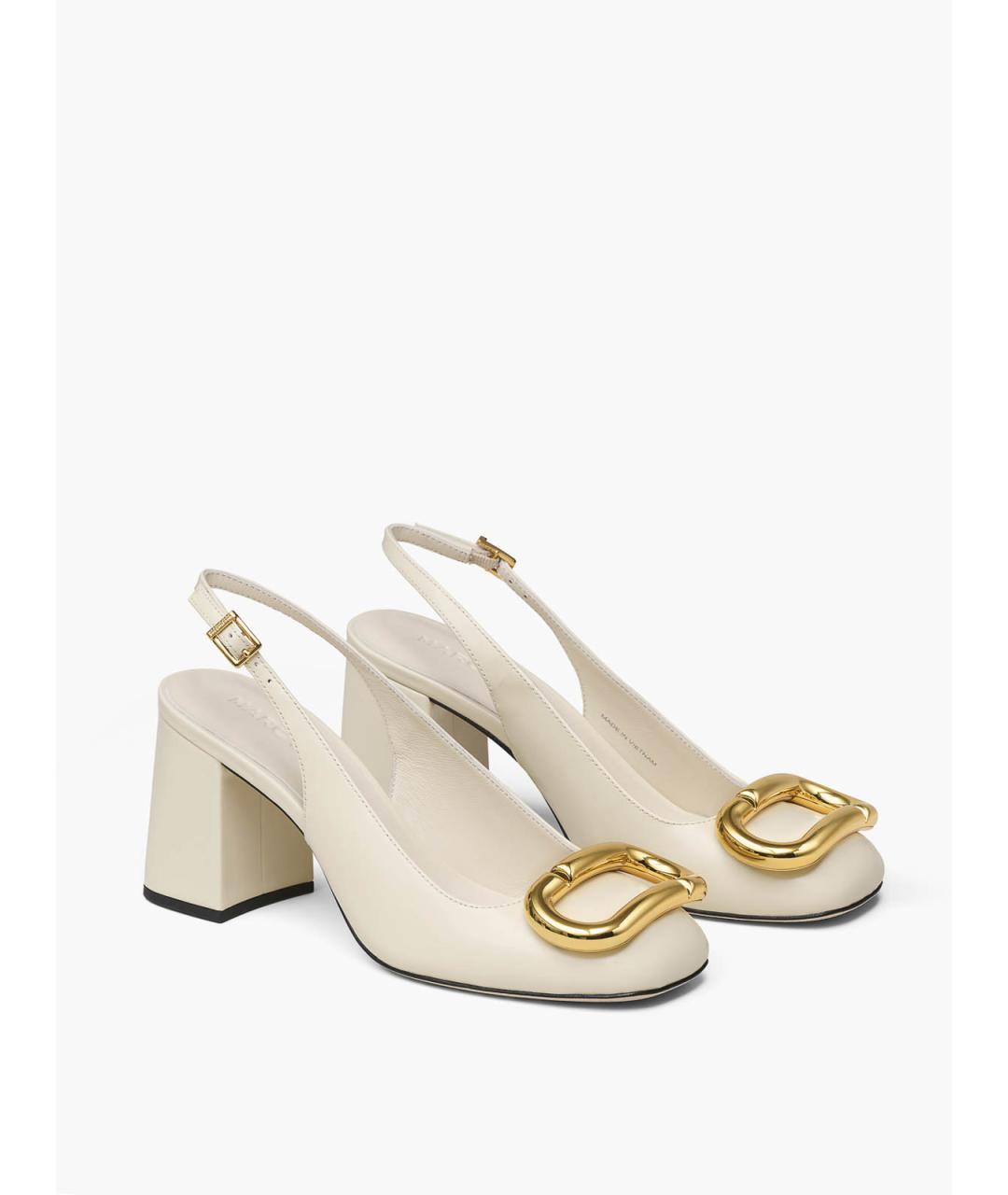 MARC JACOBS Бежевые кожаные туфли, фото 2