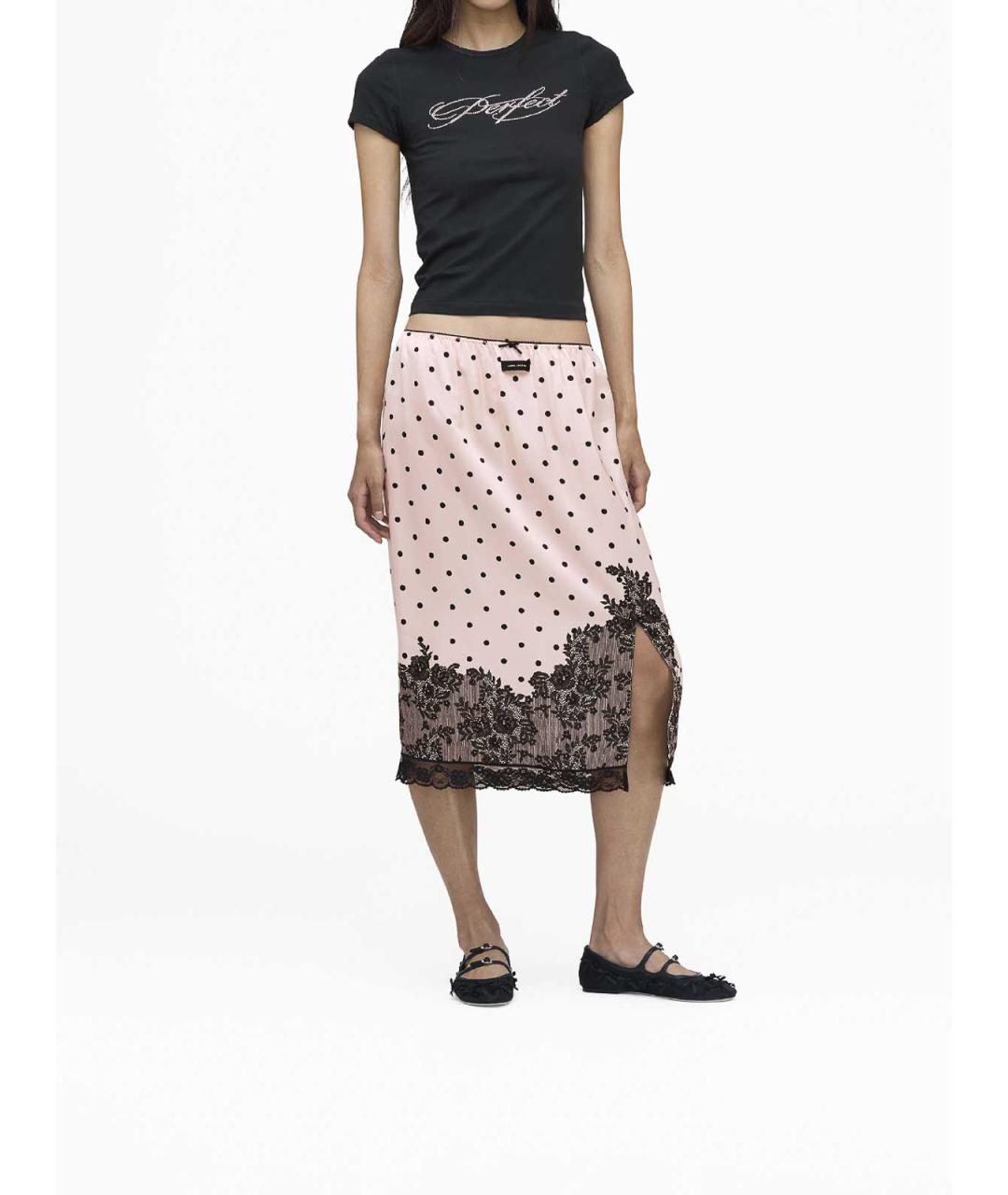 MARC JACOBS Мульти вискозная юбка миди, фото 3