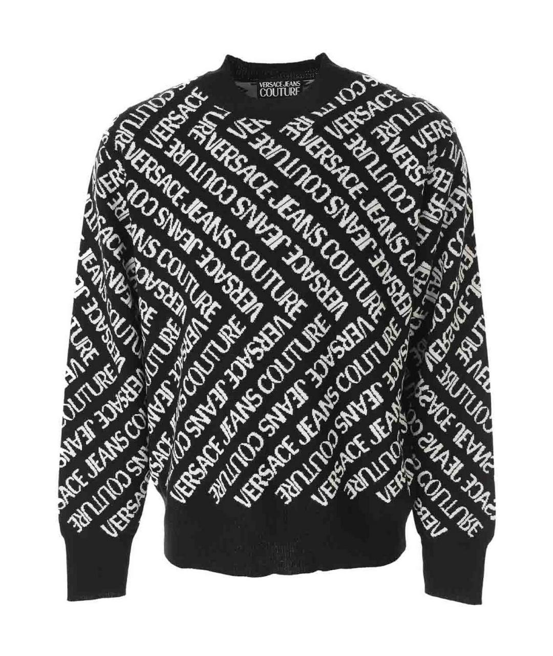 VERSACE JEANS COUTURE Черный шерстяной джемпер / свитер, фото 1