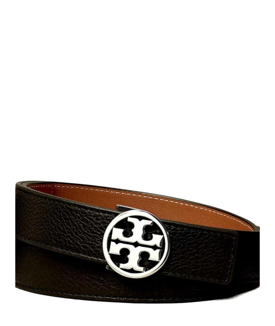 TORY BURCH Черный кожаный ремень, фото 3