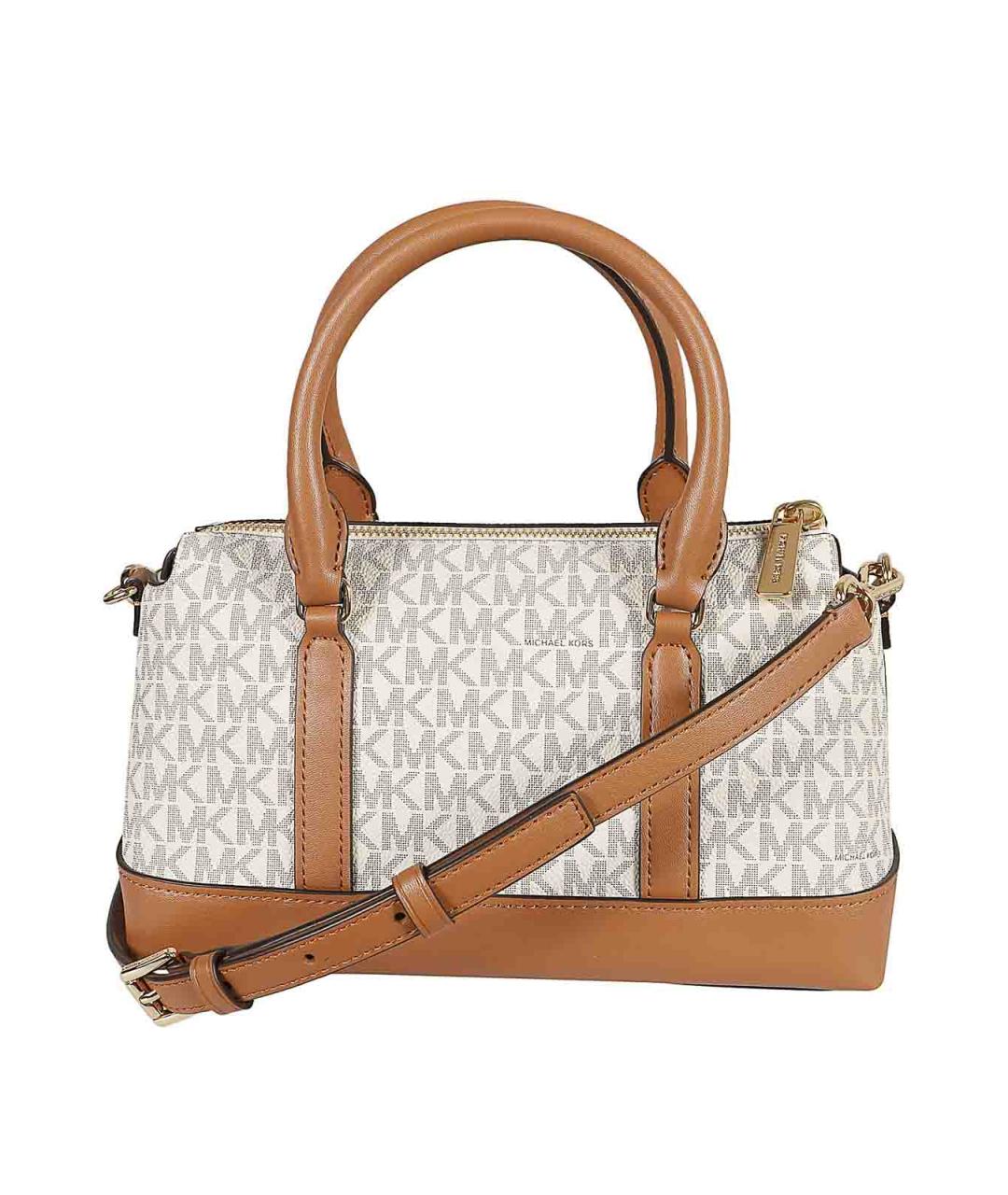 MICHAEL KORS Бежевая кожаная сумка тоут, фото 3