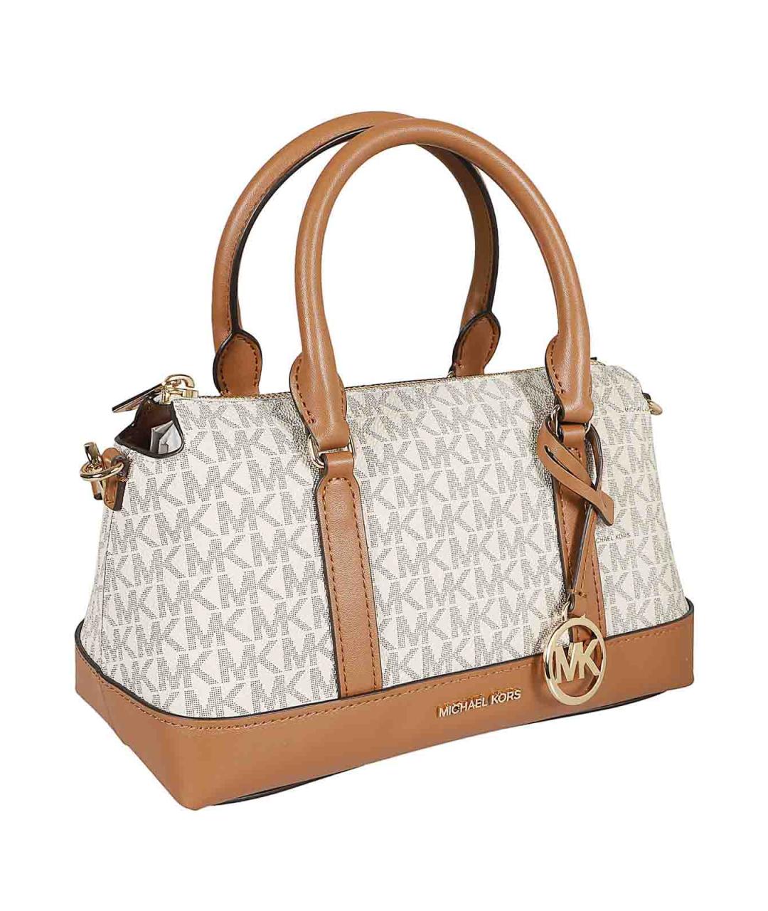 MICHAEL KORS Бежевая кожаная сумка тоут, фото 2