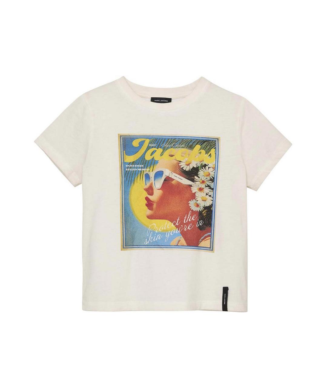 MARC JACOBS Белая хлопковая футболка, фото 1