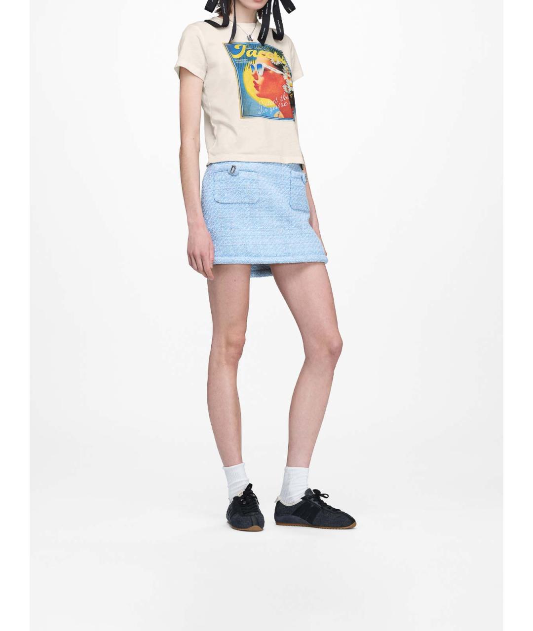 MARC JACOBS Белая хлопковая футболка, фото 4