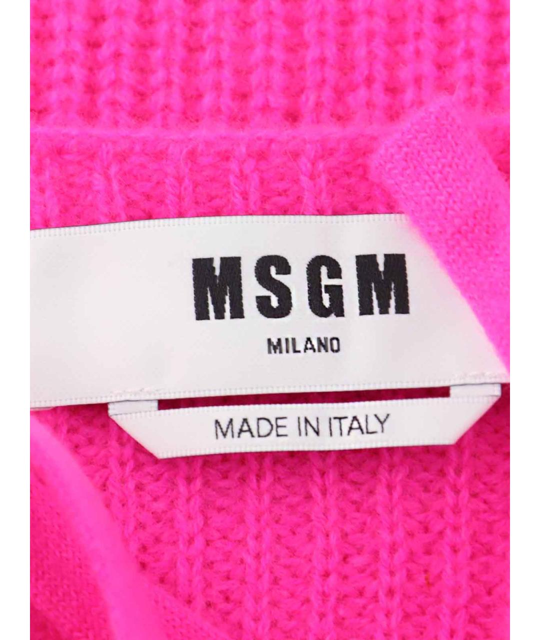 MSGM Розовый кашемировый джемпер / свитер, фото 5